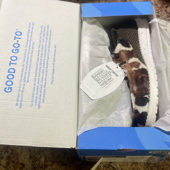 Hey Dudes Wendy Tartan cow print.  Buckle exclusive - Picture 2 of 5